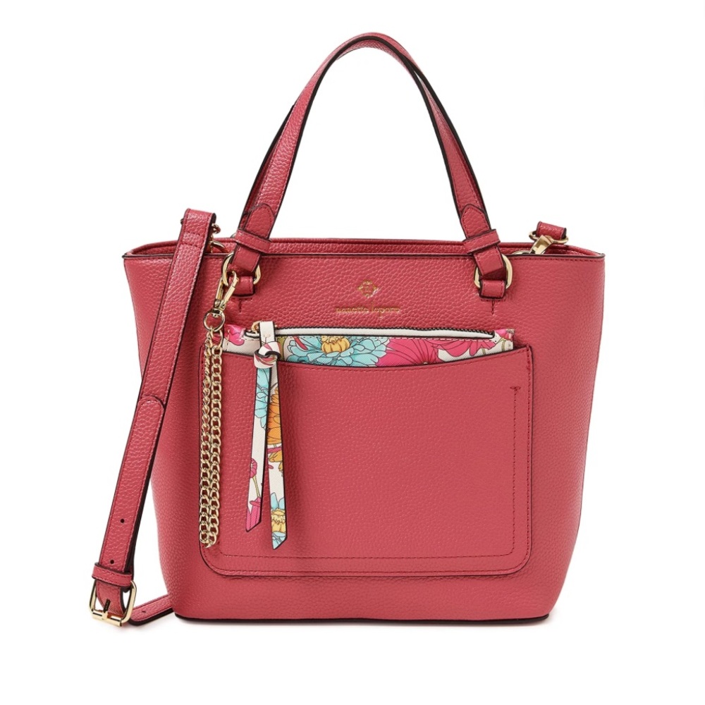 Nanette Lepore Women's Demi Satchel with Removable Floral Wristlet and Crossbody